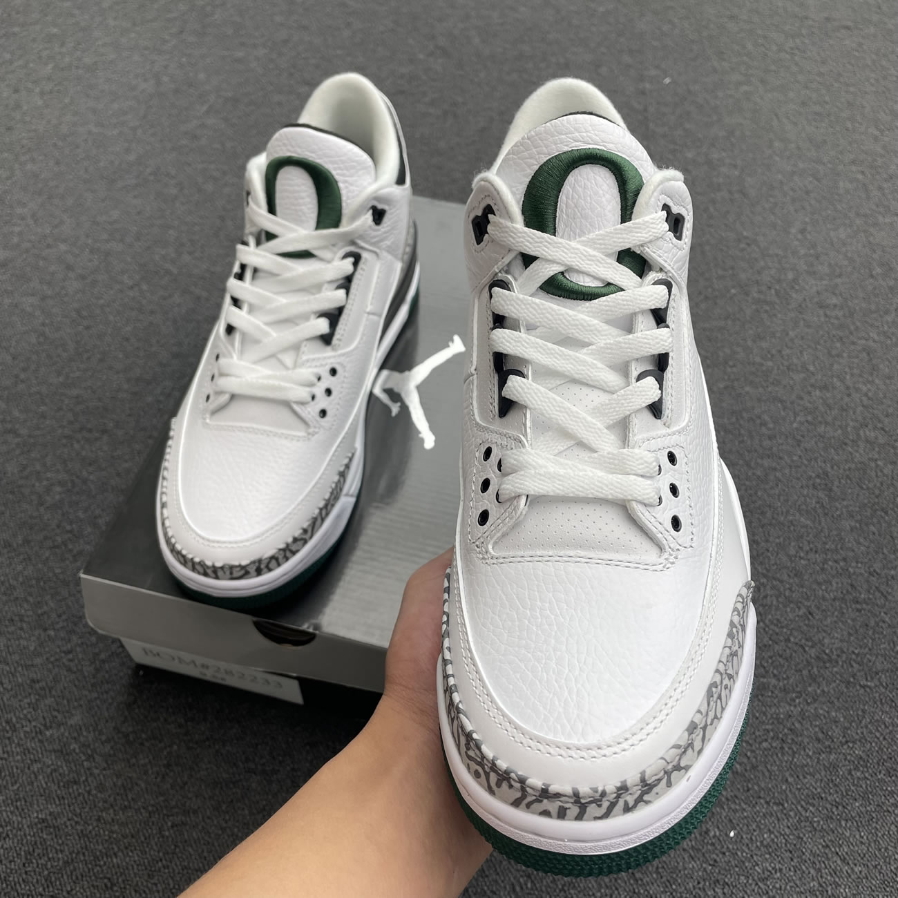 Air Jordan 3 Retro Oregon Ducks Pit Crew White H011 Mnjdls 594 282233 Y3 (10) - newkick.vip